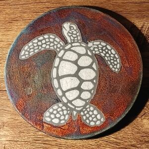 Ben Diller Copper Turtle Trivet Home Decor